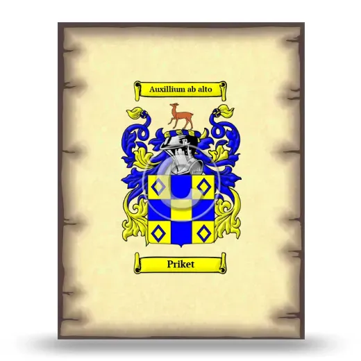 Priket Coat of Arms Print