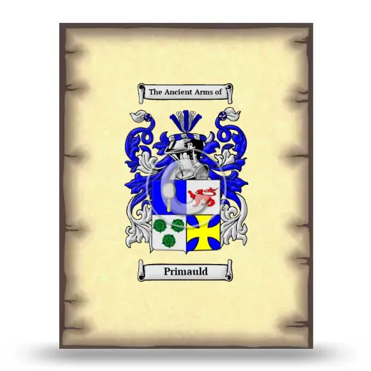 Primauld Coat of Arms Print
