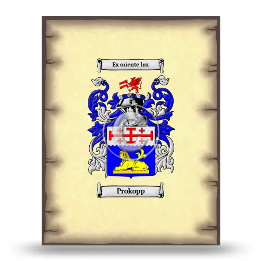 Prokopp Coat of Arms Print
