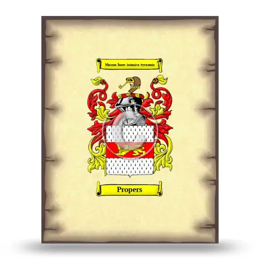 Propers Coat of Arms Print
