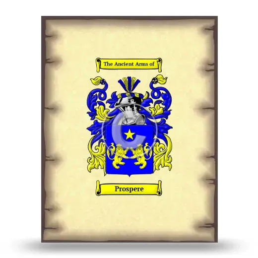 Prospere Coat of Arms Print