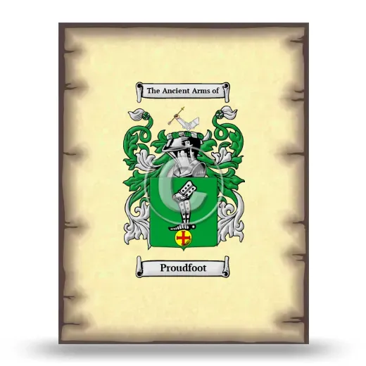Proudfoot Coat of Arms Print