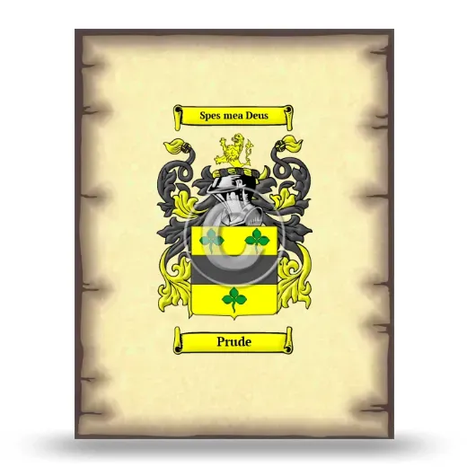 Prude Coat of Arms Print