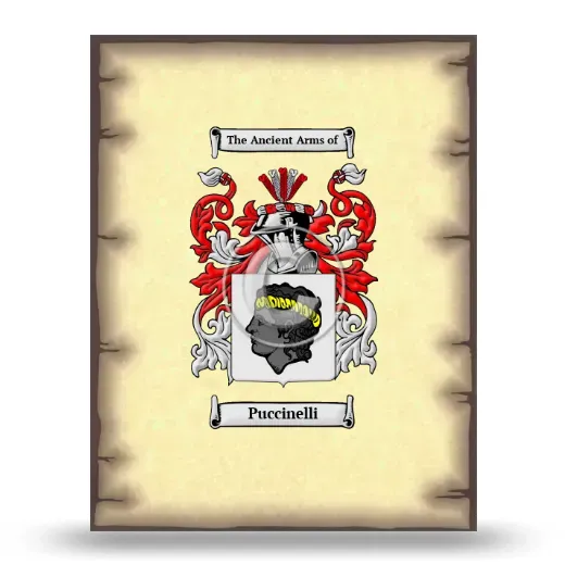 Puccinelli Coat of Arms Print