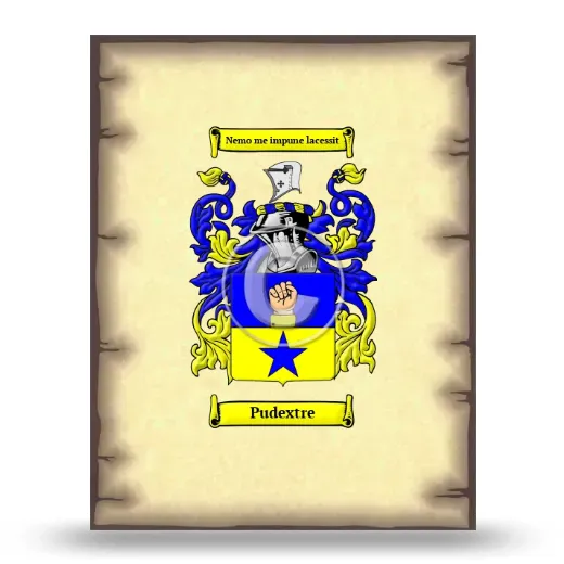 Pudextre Coat of Arms Print