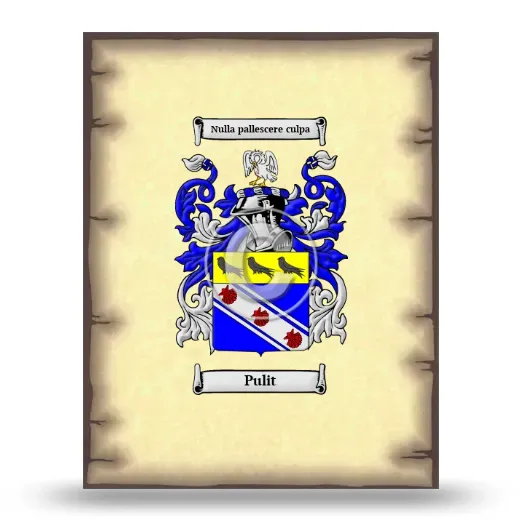 Pulit Coat of Arms Print