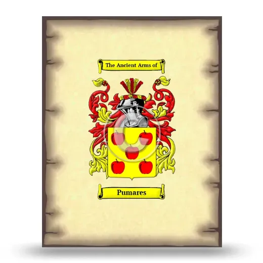 Pumares Coat of Arms Print