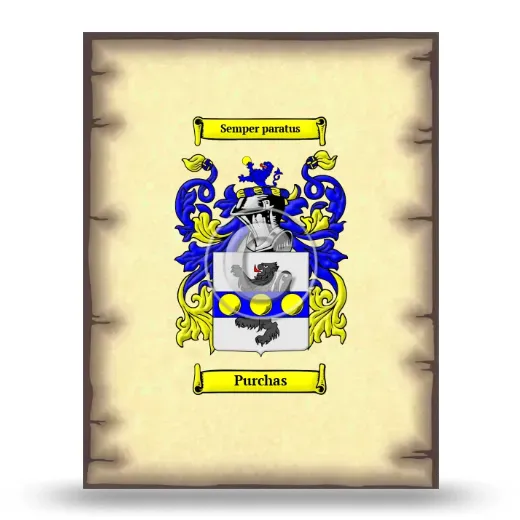 Purchas Coat of Arms Print