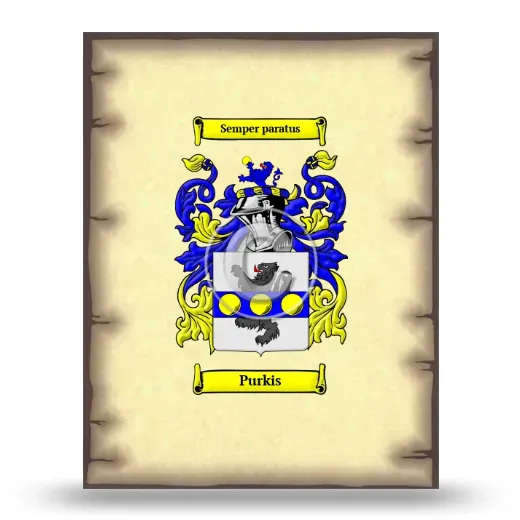 Purkis Coat of Arms Print