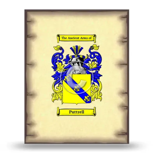 Puttrell Coat of Arms Print