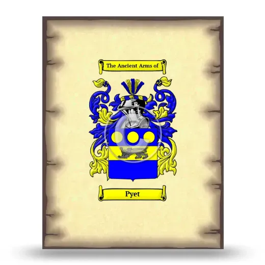 Pyet Coat of Arms Print