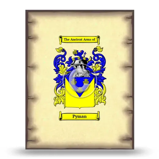 Pyman Coat of Arms Print