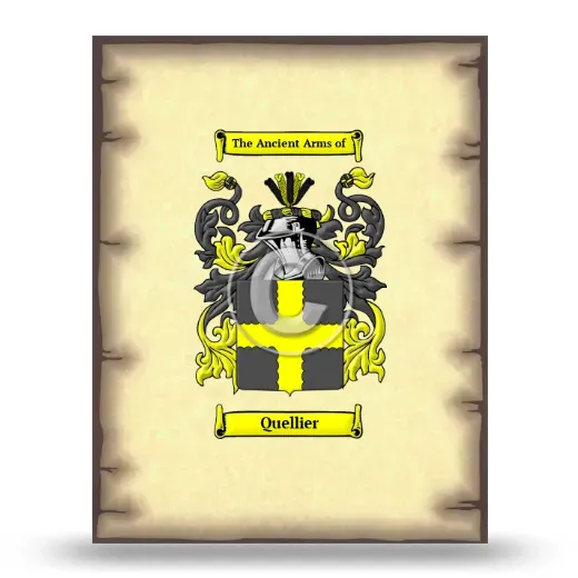 Quellier Coat of Arms Print