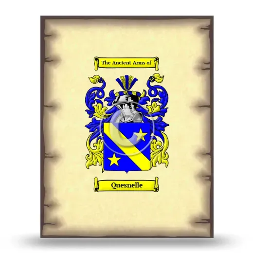 Quesnelle Coat of Arms Print