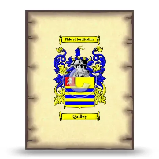 Quilley Coat of Arms Print