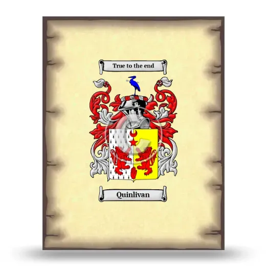 Quinlivan Coat of Arms Print
