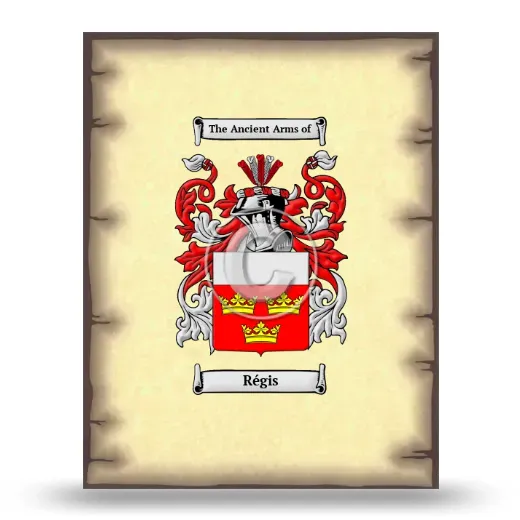 Régis Coat of Arms Print