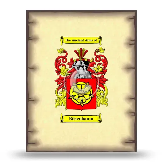 Rösenbaum Coat of Arms Print
