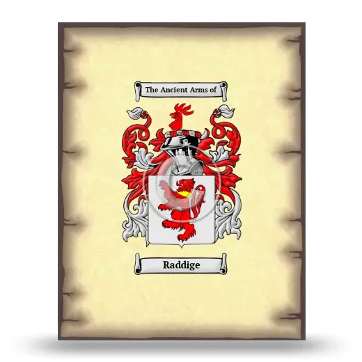 Raddige Coat of Arms Print