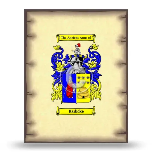 Radicke Coat of Arms Print