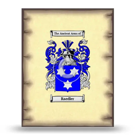 Raedler Coat of Arms Print