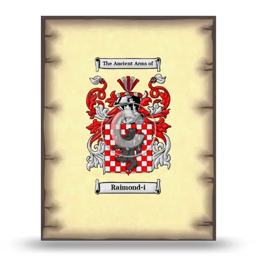 Raimond-i Coat of Arms Print