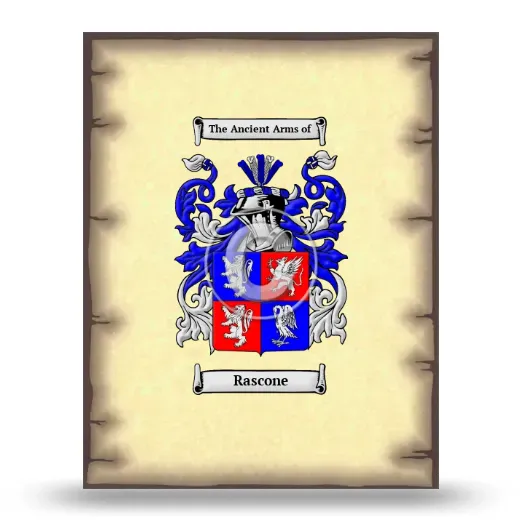 Rascone Coat of Arms Print