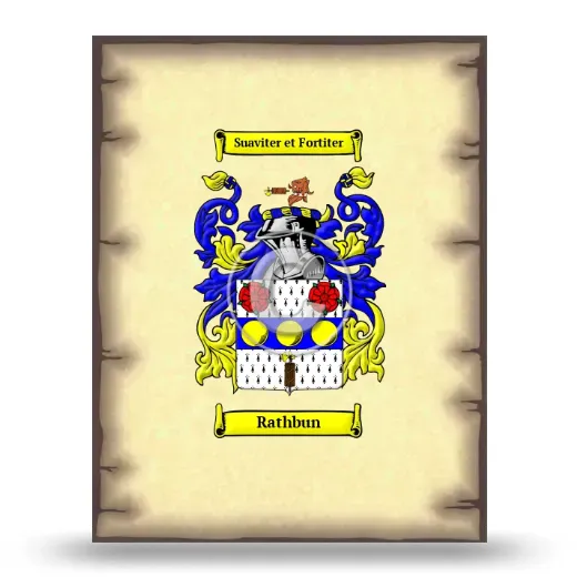 Rathbun Coat of Arms Print
