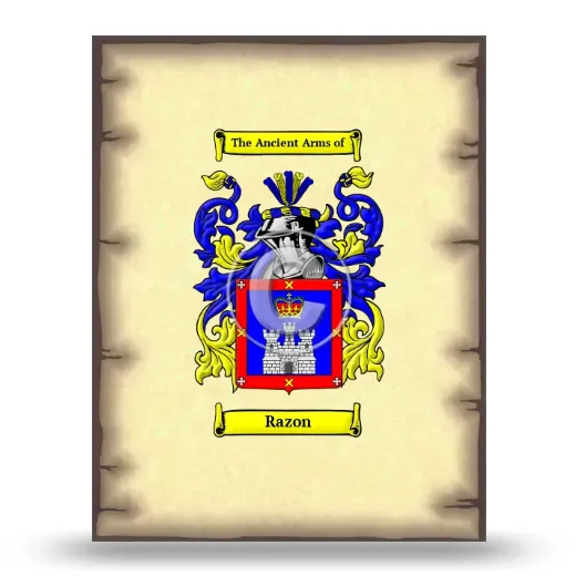 Razon Coat of Arms Print