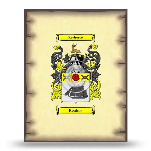 Reakes Coat of Arms Print