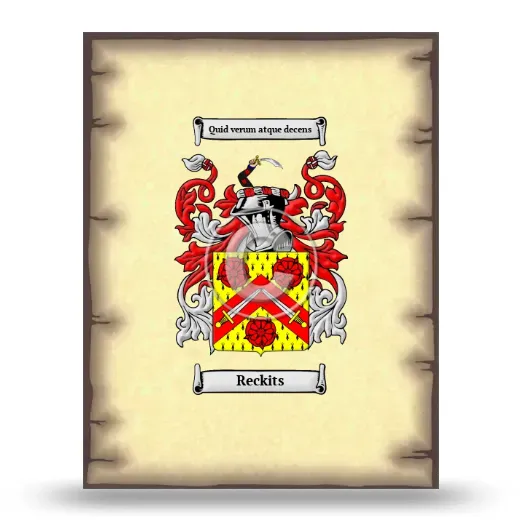 Reckits Coat of Arms Print