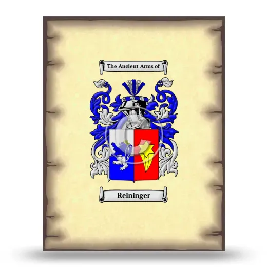 Reininger Coat of Arms Print