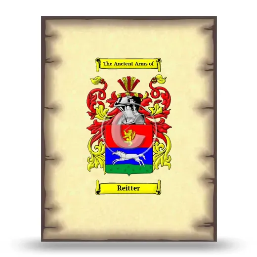 Reitter Coat of Arms Print
