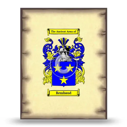 Rembaud Coat of Arms Print