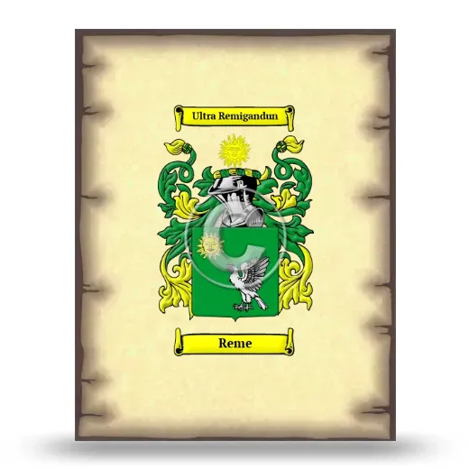 Reme Coat of Arms Print