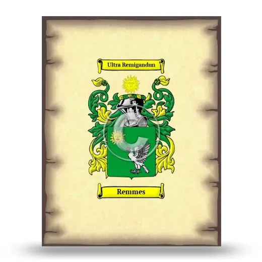 Remmes Coat of Arms Print