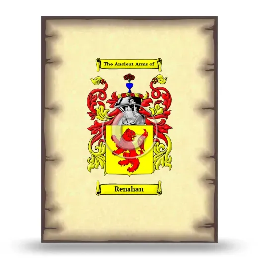 Renahan Coat of Arms Print