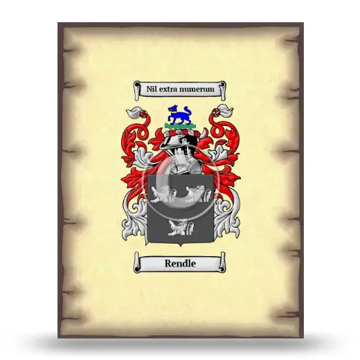 Rendle Coat of Arms Print