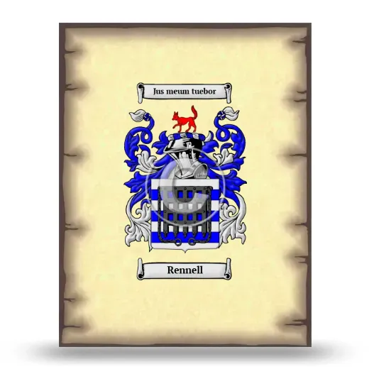 Rennell Coat of Arms Print