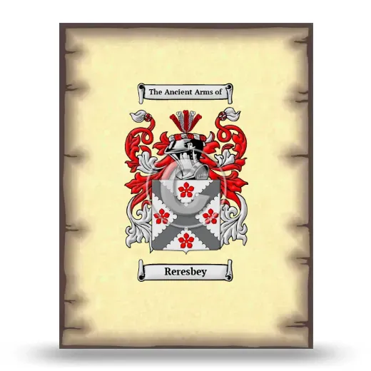Reresbey Coat of Arms Print