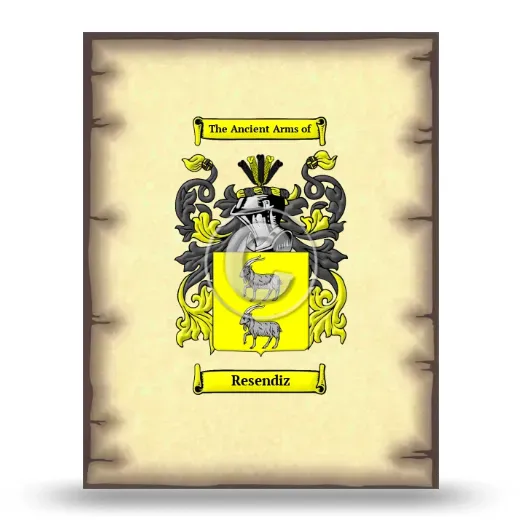 Resendiz Coat of Arms Print