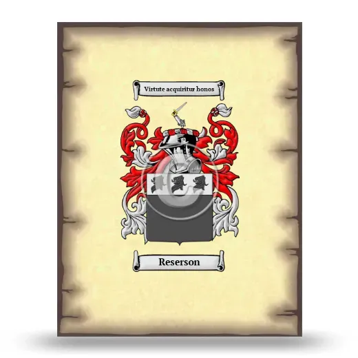 Reserson Coat of Arms Print