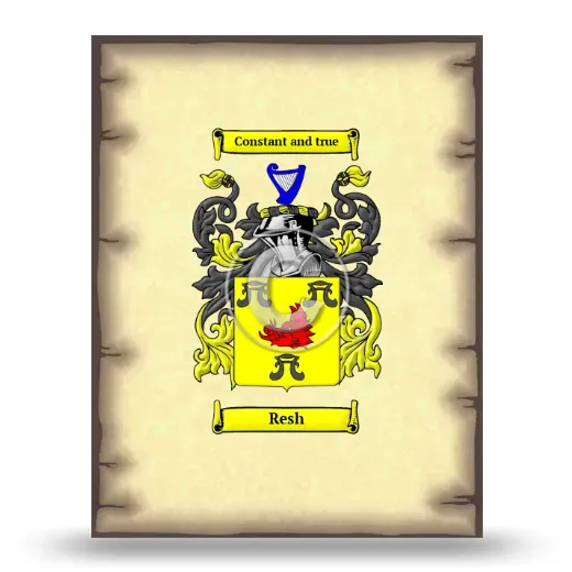 Resh Coat of Arms Print