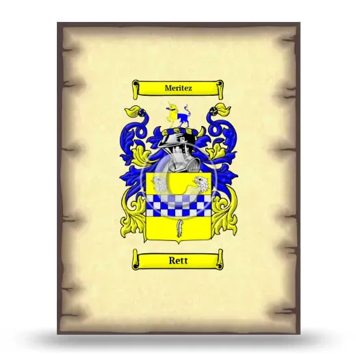 Rett Coat of Arms Print