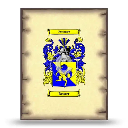 Reuter Coat of Arms Print