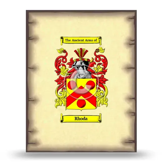 Rhoda Coat of Arms Print
