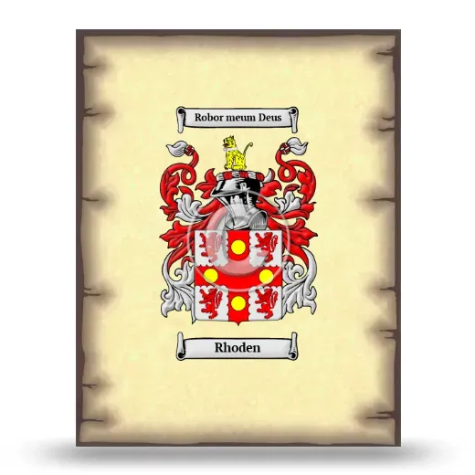 Rhoden Coat of Arms Print