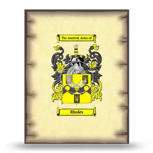 Rholes Coat of Arms Print