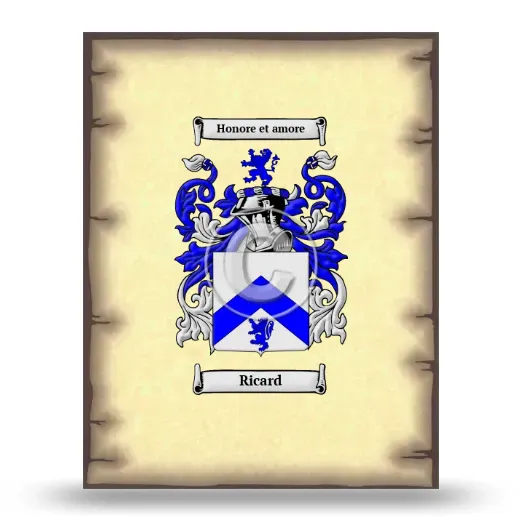 Ricard Coat of Arms Print