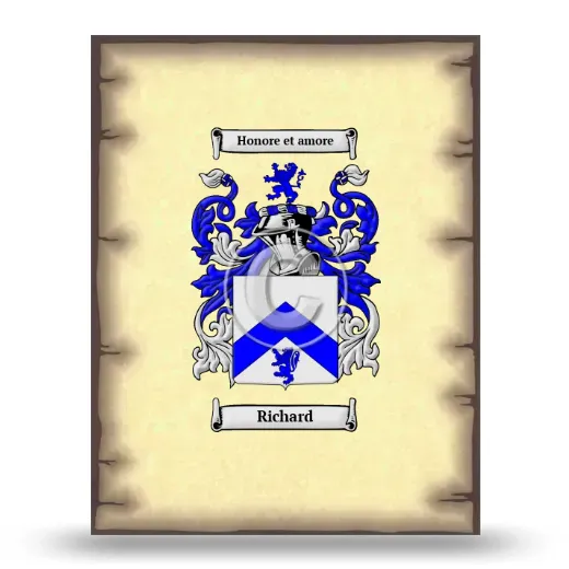 Richard Coat of Arms Print